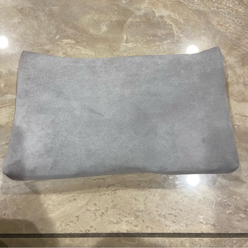 Dior Gray Cosmetic Bag with Embossed Logo - Picture 2 of 3